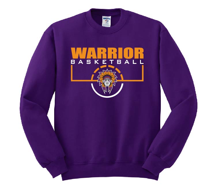 Warrior Basketball Purple Long Sleeve Tee